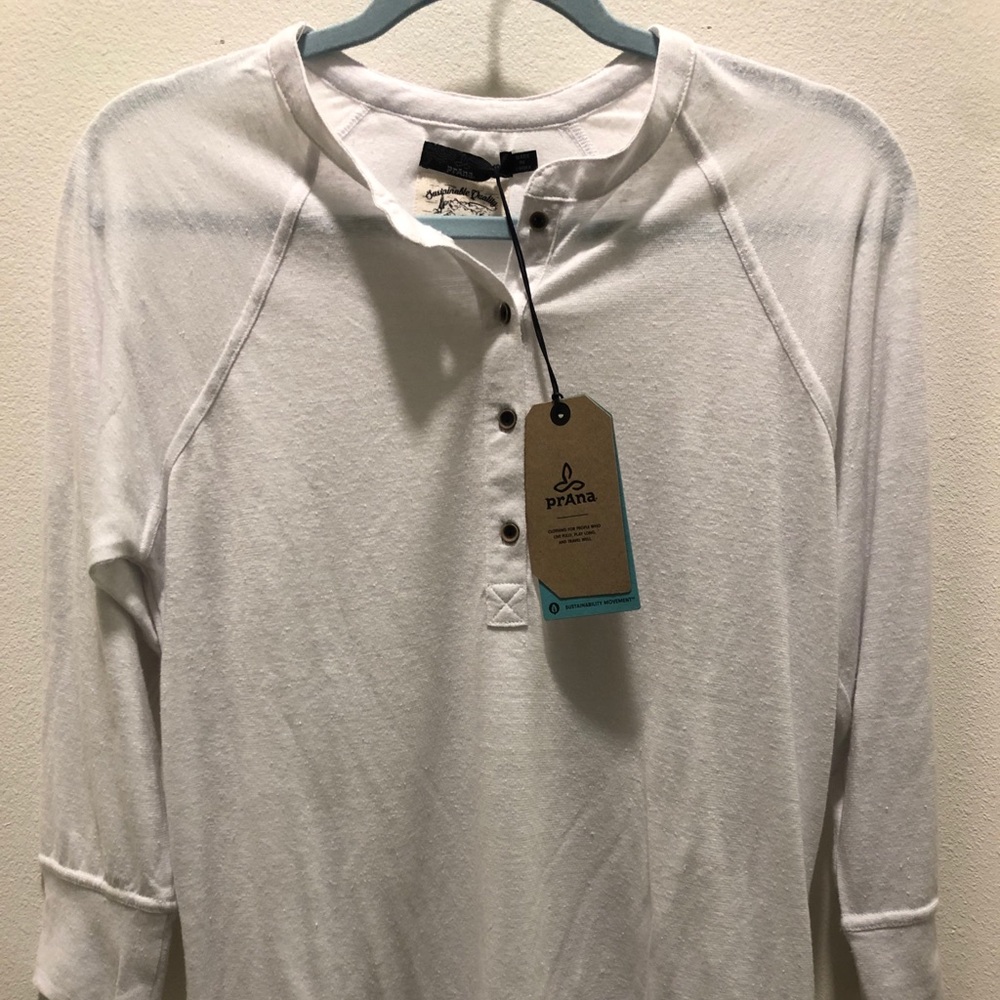 White prana shirt